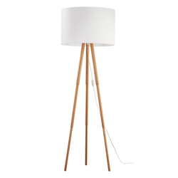 Lámpara de pie Tokyo madera-trípode, pino/blanco características