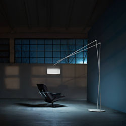 Prandina Effimera F50 lámpara de pie blanco mate en oferta