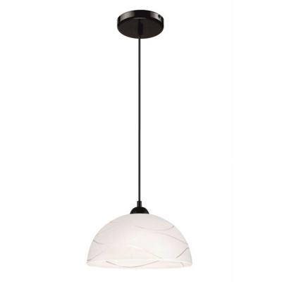 Lámpara colgante Fibi de vidrio, ondas, blanco