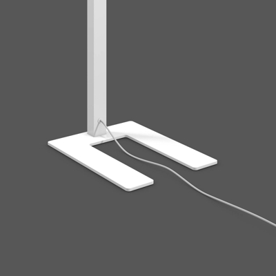 RZB Navona lámpara de pie oficina, sensor, blanco