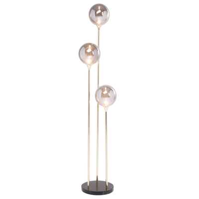 KARE Al Capone Tre lámpara pie 3 luces alto 176 cm