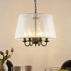 Imagen de Lindby Talisha lámpara colgante de organza, blanco al mejor precio Lindby Talisha lámpara colgante de organza, blanco precio