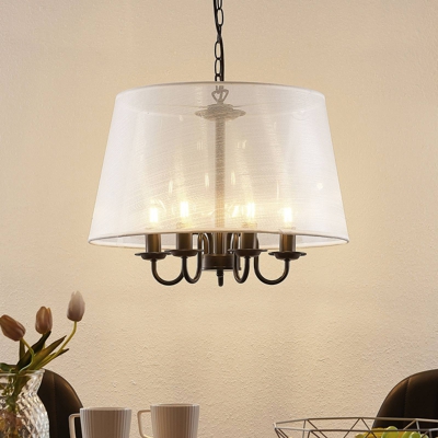 Lindby Talisha lámpara colgante de organza, blanco