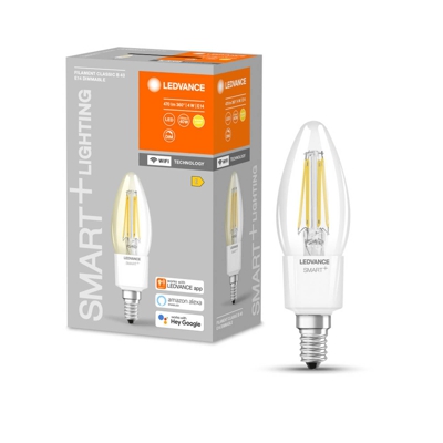 LEDVANCE SMART+WiFi filamento Candle 40 E14 4W 827