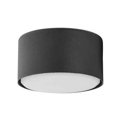 Plafón Dallas, 1 luz, negro