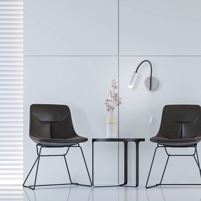 Paul Neuhaus Pure-Gemin aplique LED plata