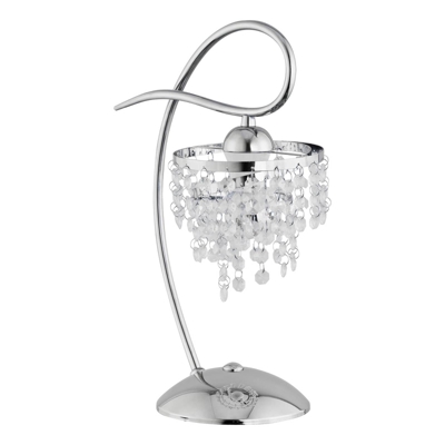 Lámpara de mesa Dace con colgante de vidrio
