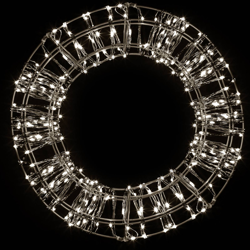 Corona de Navidad LED, negro, 400 LEDs, Ø 30cm características
