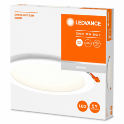 LEDVANCE Recess Slim empotrada LED Ø22cm 6500K características