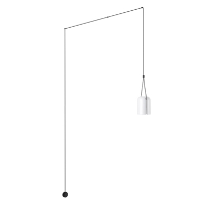 LEDS-C4 Attic colgante cilindro descentrado blanco