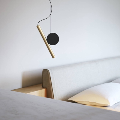 Luceplan Doi liso dim en fases 2700K latón/negro