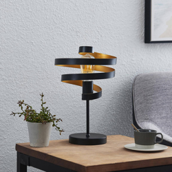 Lindby Colten lámpara de mesa, negro, oro características