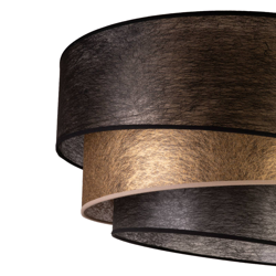 Lámpara colgante Trio shine vellón negro/oro 2 luz precio