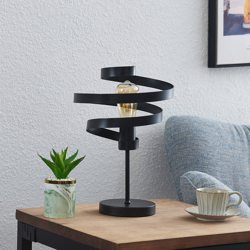 Lindby Colten lámpara de mesa, negro características