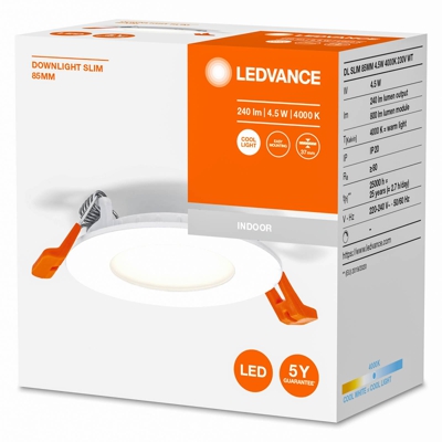 LEDVANCE Recess Slim empotrada LED Ø8,5cm 4.000K