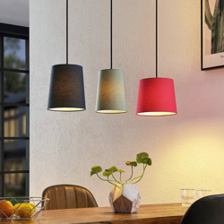 Lindby Amilia lámpara colgante, colorida, 3 luces características