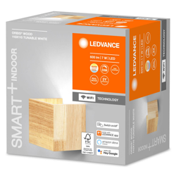 LEDVANCE SMART+ WiFi Orbis Wall Wood, 11 x 11 cm características