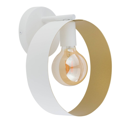 Aplique Hula en diseño de anillo, blanco/oro