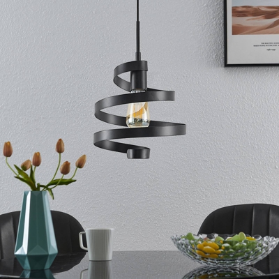 Lindby Colten lámpara colgante, 1 luz, negro