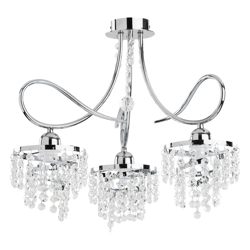 Plafón Dace 3 luces con colgante de vidrio precio