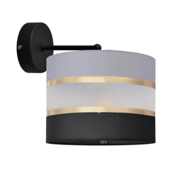 Aplique Helen brazo tejido gris-negro-oro características