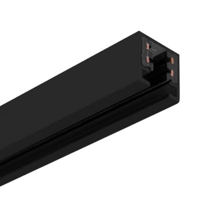 Riel bifásico Volare, negro, 100 cm