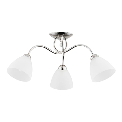 Plafón Svetlana, 3 luces, plata