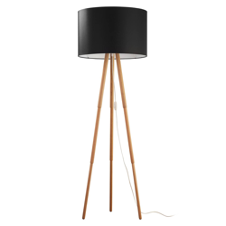 Lámpara de pie Tokyo, madera-trípode pino/negro precio