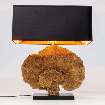 KARE Coral Gold lámpara de mesa textil