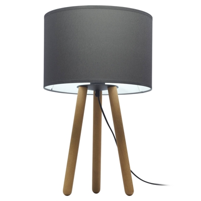 Lámpara de mesa Tokyo madera-trípode buche/grafito