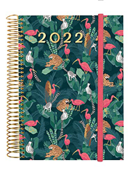 Finocam Espiral Design Collection Selva - Agenda Enero 2022 - Diciembre 2022 (12 meses), Sobremesa - E10 - 155x212 mm, Selva características