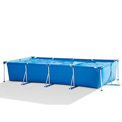 ChengBeautiful Piscinas Infantiles Soporte Gran Piscina Rectangular Familia de los niños for Adultos Piscina Inflable (Color : Azul, Size : 220x150x60