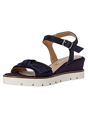 Tamaris 1-1-28039-36, Sandalia Mujer, Azul Marino, 37 EU