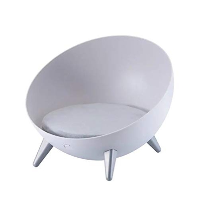 LUCHUII Caseta de Perro, Creativa de plástico Abierta casa del Gato del Perro del Gato hemisférica Sofá cómodo Suave del Gato Cama for Mascotas canina
