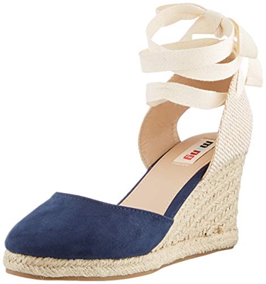 Sandalias Mujer MTNG | Sandalias New Palmer 58935 | MTNG Mujer | Sandalias Alpargata | Cierre con Cordones | 45068 | Azul | 41