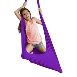 QFWRYBHD Hamaca Oscilación for Niños Y Adolescentes Columpio De Terapia Tela Infantil Interior Columpio for Niños con Autismo Capacidad (Color : Purpl características