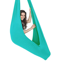 QFWRYBHD Interior Terapia Columpio Hamaca Sensorial for Niños O Adultos Hamaca Columpio Cuerda De Árbol Y Terapia De Autismo for TDAH Aspergers (Color en oferta