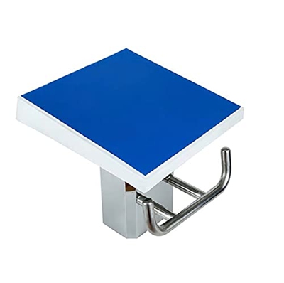 YUMEIGE Plataforma de Salto Antideslizante Acero Inoxidable, Trampolines de Piscina, Superficie de Goma, Trampolines de Competición Profesional, Base