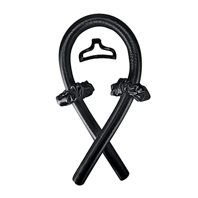 Diadema con Varilla para rizar sin Calor Cinta para rizar de Seda sin Calentar Rizadores de Pelo Rizador de Espuma Hierro Lazy Curler Herramientas par