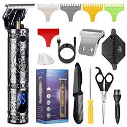 LURNOFY Máquina Cortar Pelo Profesional, Cortapelos Hombre, Cortadora de Pelo, Recortadora de Barba Eléctrica, Inalámbrica y Recargable, con Pantalla  precio
