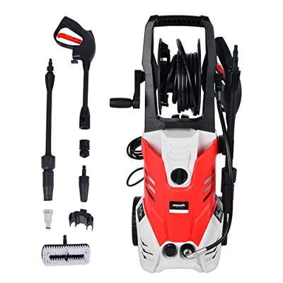 GREENCUT JET220C-7 - Hidrolimpiadora eléctrica Alta presión, Potencia 2200W, presión 160bar, caudal 8l/min, Incluye Lanza, Conector HPC, 3 boquillas, 