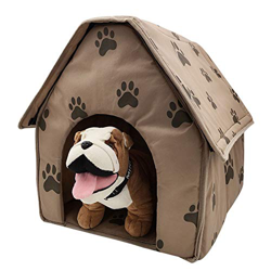 LUCHUII Caseta de Perro, For Pequeña Mediana casa del Perro for el Gato, Gato cómodo Calentar el diseño del Arco del Invierno del Perrito de Cama Perr en oferta