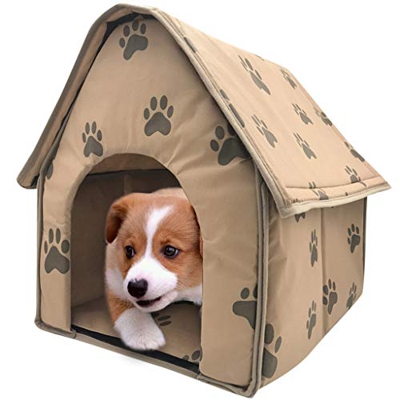 Caseta de Perro, Pequeña huella cama del animal doméstico Carpa del gato de la perrera cubierta portátil Nido Trave animal doméstico del gato del anim