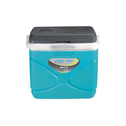 Pinnacle Nevera portátil eléctrica 30 litros, frío/Calor. 12/220 v Mini, Camping-Deportes, Azul Celeste, 49x32x44 cm características