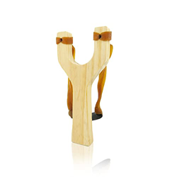 Tirachinas de Madera/ Catapulta de Madera Aire Libre/ Tirachinas Madera y Goma Elástica/ Tirachinas Profesional/ Tirachinas para Cazar Madera en oferta