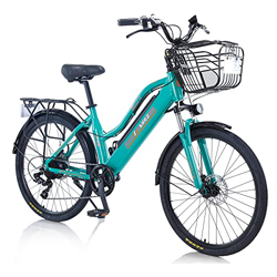 TAOCI Bicicletas eléctricas para Mujeres Adultas, Todo Terreno 26 Pulgadas E-Bike Bicicletas extraíble batería de Iones de Litio Ebike para el Trabajo características