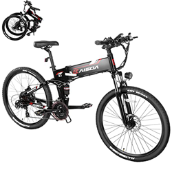 KAISDA K1 Bicicleta Eléctrica Plegable de 26 Pulgadas con Batería Extraíble, 48V 10.4 Ah con Faros Superbrillantes, Bicicleta de Montaña Eléctrica Shi características