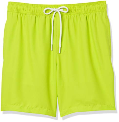 Amazon Essentials 7" Trunk Fashion-Swim-Trunks, Verde Lima, XL