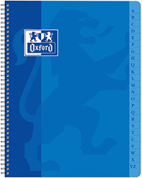 Oxford 100101192, Agenda Directorio con Espiral, 17 x 22 cm, 180 páginas, cuadrícula pequeña de 5 x 5, Colores Surtidos en oferta