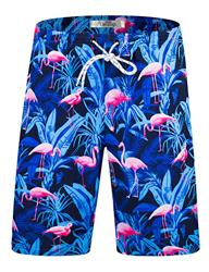 ELETOP Shorts de baño para Hombre Bañador de Secado rápido Shorts de Playa de Surf con cordón Ajustable Azul EHS009-XXL características